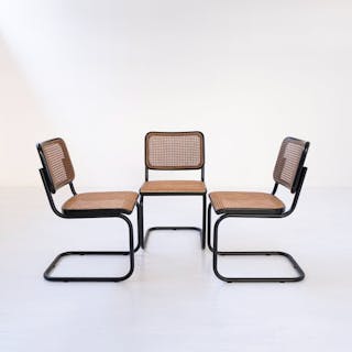 Thonet - Marcel Breuer - Chair (3) - (RARE) S 32 V Cesca - Beech