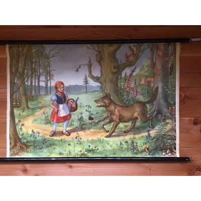 Herbert Rasch School map linen, wood Barnebys