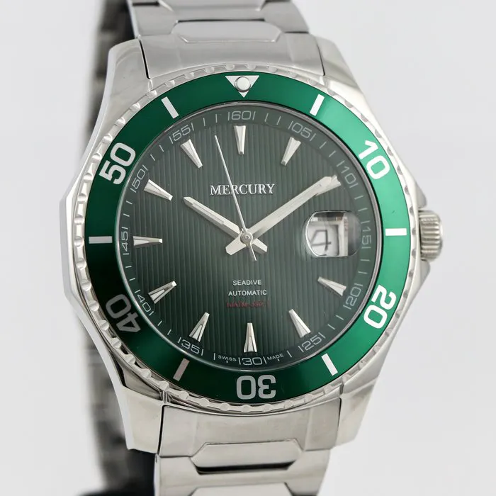 Montre Plongeuse Mercury SEADIVE MEA481-SL-12 - Automatique - Cadran Vert - Boîte Complète 2021