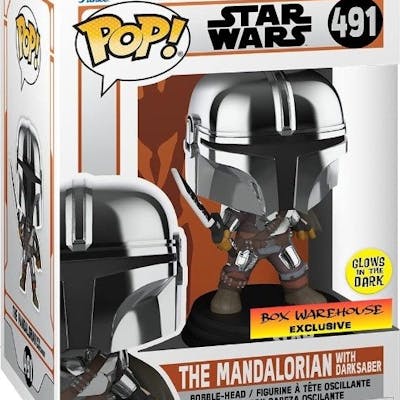 Funko Pop! - Star Wars - #491 Mandalorian with Darksaber...