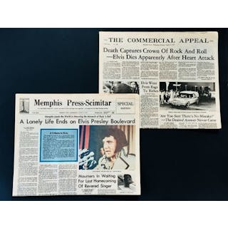 Elvis Presley - Newspapers - Memphis Press Scimitar + The...
