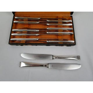 Cutlery set - Bauhaus dinner knife - hallmarked 'OKA' /...