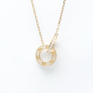Cartier - 18 kt. Pink gold - Necklace with pendant - 0.30 ct Diamond