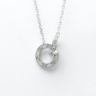 Cartier - 18 kt. White gold - Necklace with pendant - 0.30 ct Diamond