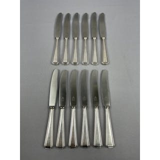 Cutlery set - 12 Art Deco / Bauhaus appetizer knives...