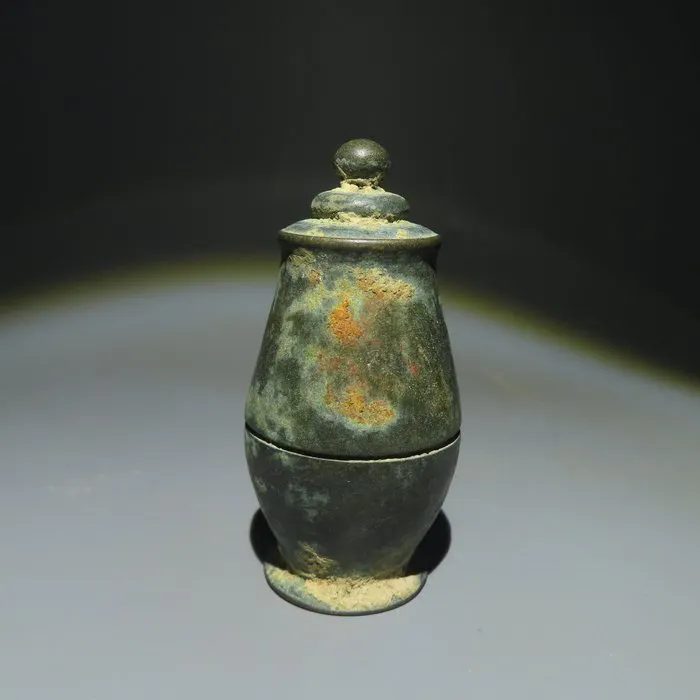 Ancient Roman Bronze Ink Bottle. 1st-3rd century AD. 8.5 cm height ...