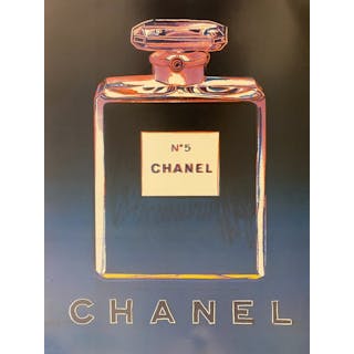 Andy Warhol - Chanel n. 5: Purple/Blue (linen backed on canvas) - 1990s
