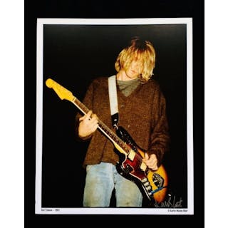 Nirvana, Kurt Cobain - Signed Photo by the Photographer...