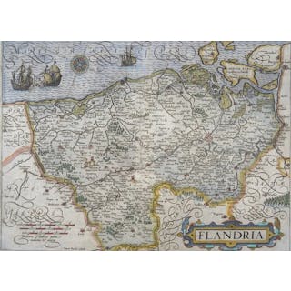 Europe, Map - Belgium / Flanders / Ghent / Bruges / Antwerp / Brussels; L