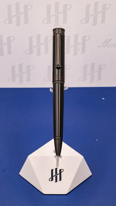 Stylo Montegrappa Parola Noir - Bille Ou Roller, Plaqué Platine, Luxe Italien