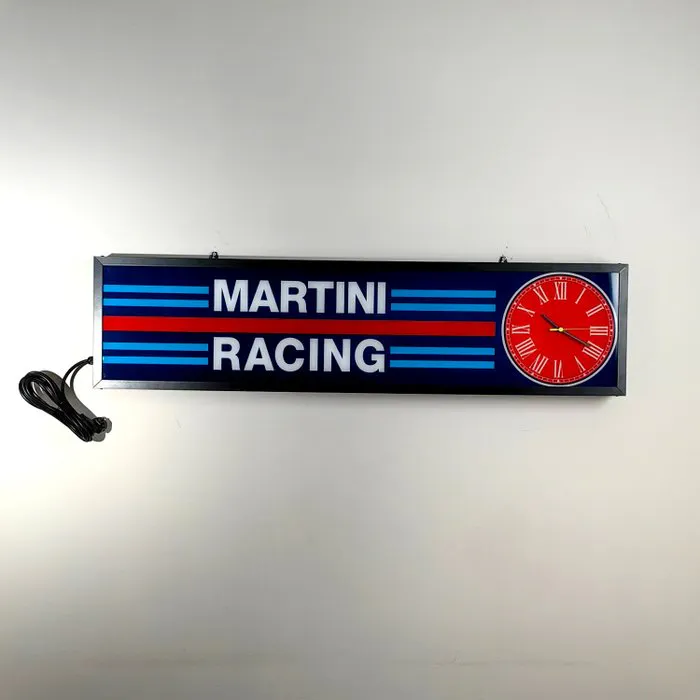 Large Size - illuminated Martini Racing Clock sign - 120... | Barnebys