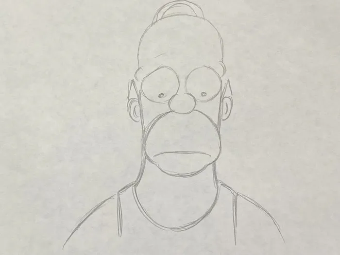 The Simpsons - 1 Original Animation Drawing of Homer Simpson from ...