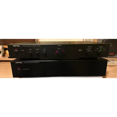 Rotel - RB-971 MkII Power amplifier, RC 972 Preamplifier - Stereo set ...