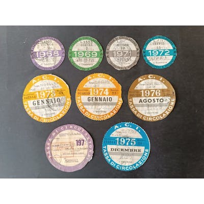 motorcycle circulation stamps from the 60s and 70s - - | Barnebys