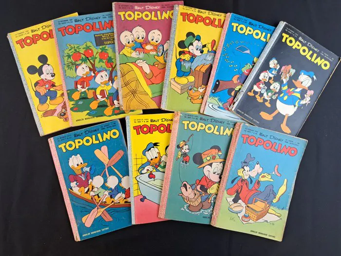 Topolino Libretto 1959 - 10 Comic - 1959/1960 | Barnebys