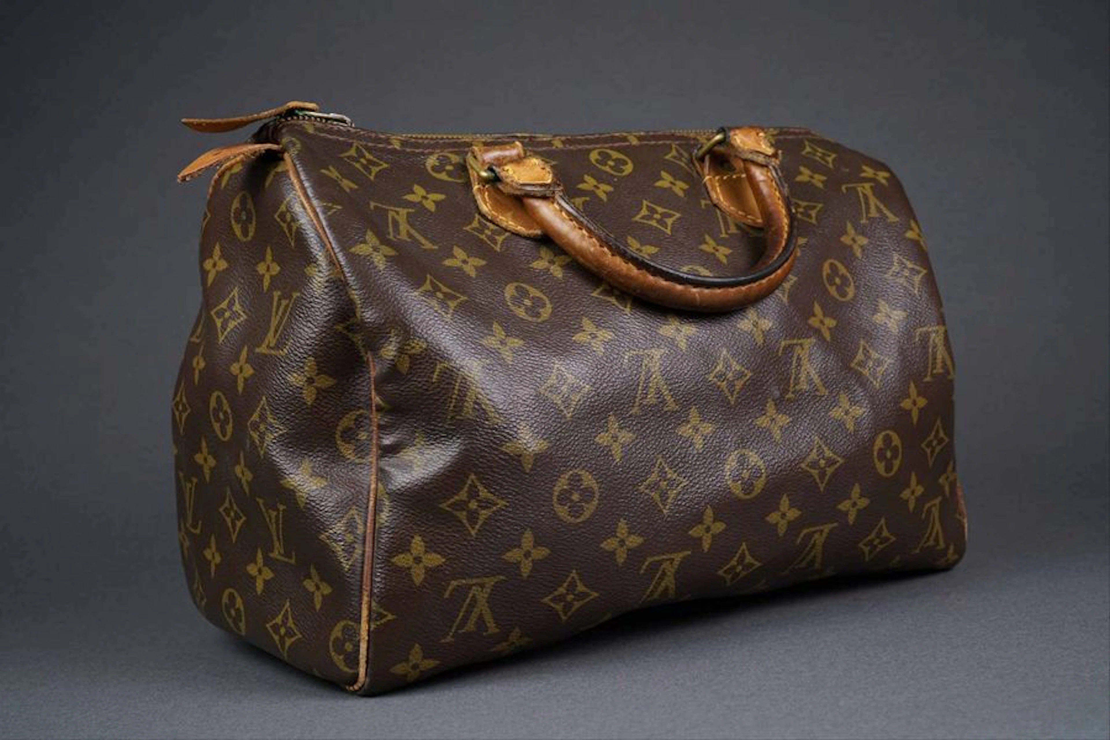 LOUIS VUITTON Sac à main Speedy en toile…