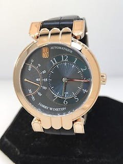 HARRY WINSTON PEMIER EXCENTER 18K ROSE GOLD GREY DIAL AUTOMATIC MEN'S WATCH!!!