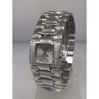 Piaget Dancer Carre 18k White Gold & Diamond Ladies Bracelet Watch