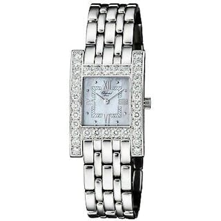 Chopard H White Gold Diamond Mother of Pearl Ladies Bracelet Watch 10/6805 New