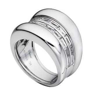 Chopard La Strada 18K White Gold & Baguette Diamond Ring 82/4343-1111