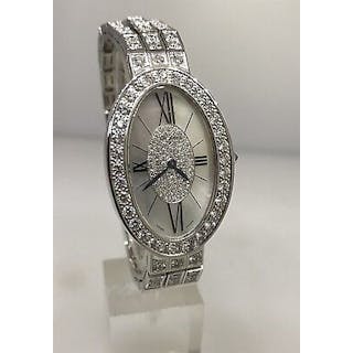 CHOPARD LES CLASSIQUE WHITE GOLD LADIES WATCH WITH OVER 10 CARATS OF DIAMONDS