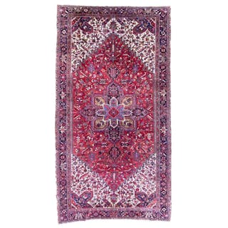 MANSION SIZED ANTIQUE PERSIAN HERIZ HAND KNOTTED RUG, 10.3 x 19.6