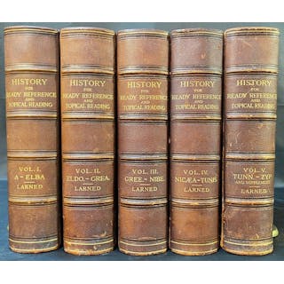 HISTORY FOR READY REFERENCE AND TOPICAL READING, 5 VOLUMES, 1895