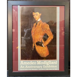 ORIGINAL AMEDEO MODIGLIANI (1884-1920) NATIONAL GALLERY OF ART EXHIBITION