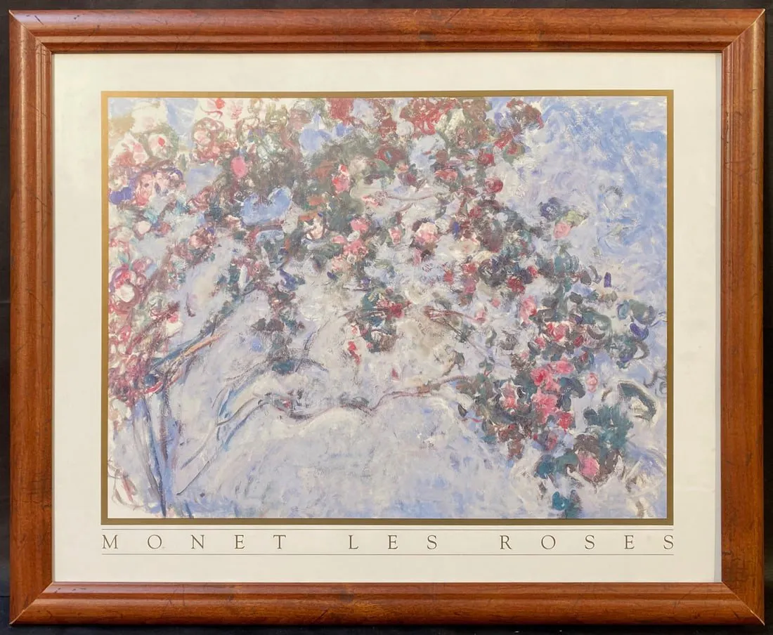 CLAUDE MONET (1840-1926) LITHOGRAPH TITLED LES ROSES, 1974 – 18IN ...