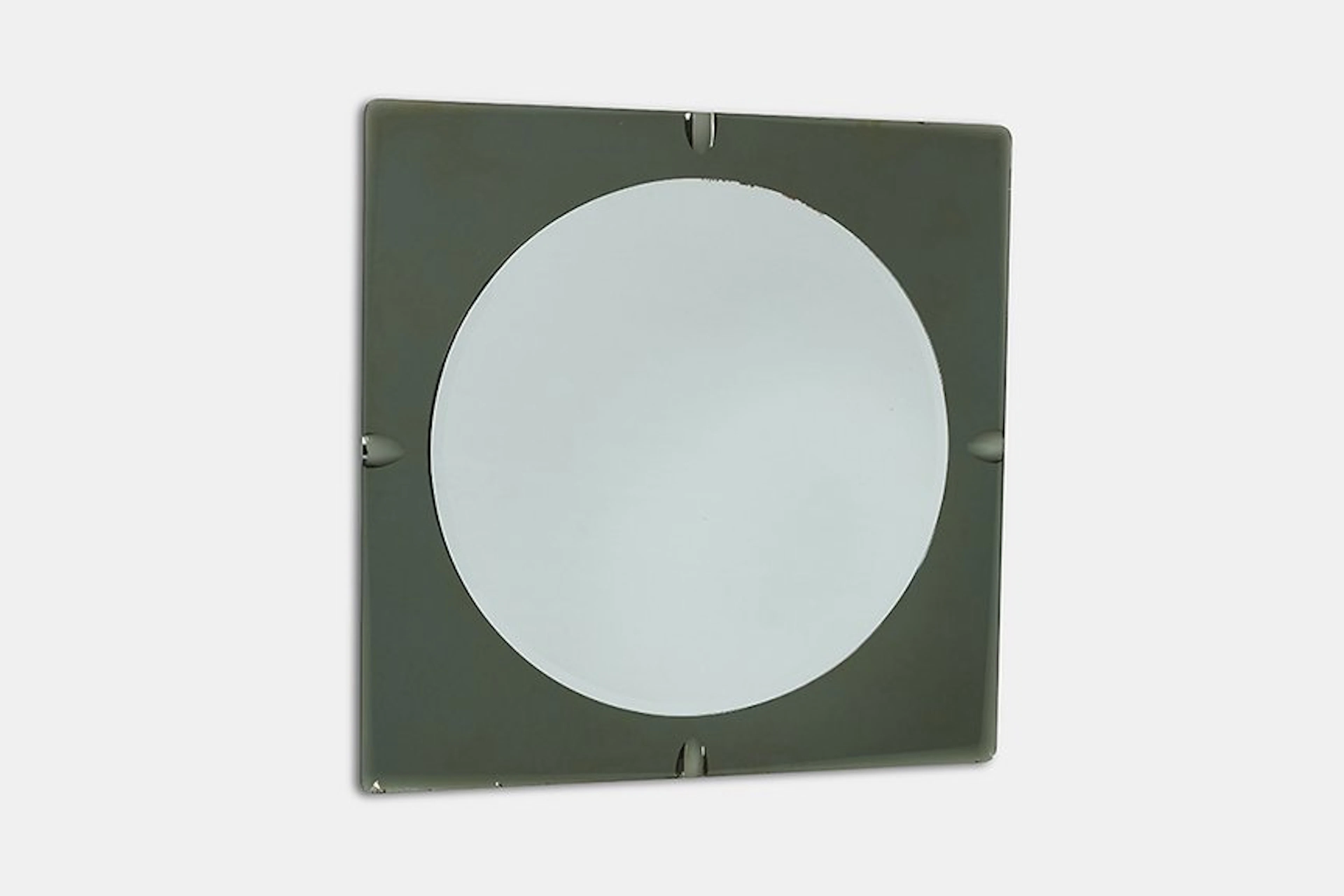Square wall mirror, 1970s