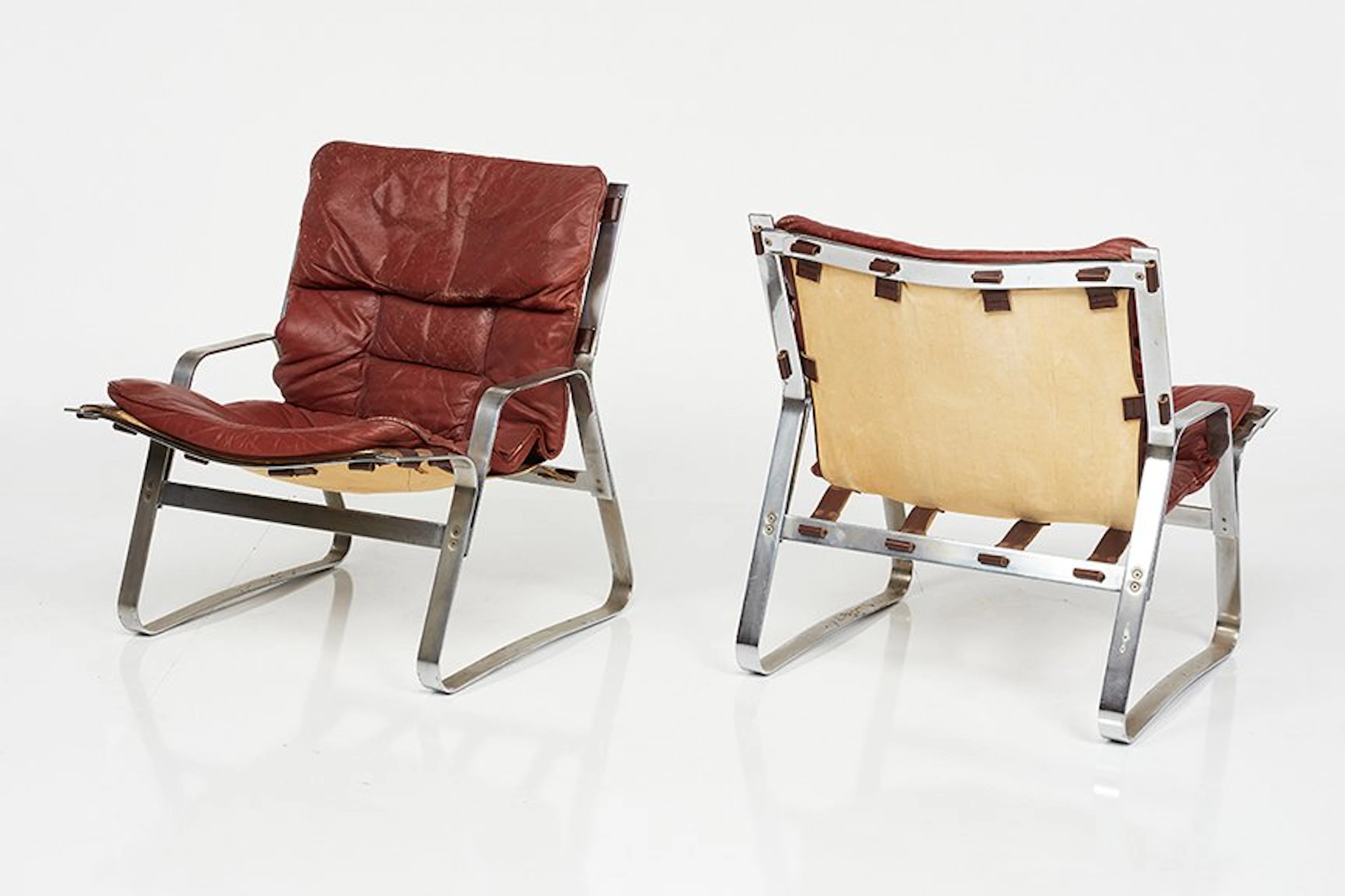 Pair of lounge chairs, 1960s