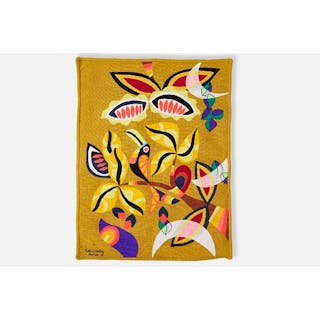 Patrick Kennedy Bahia, 'Birds and Flowers' Tapestry