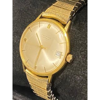 JUNGHANS Vintage c1950s 17-Jewel Gold-Tone German-Made Wristwatch