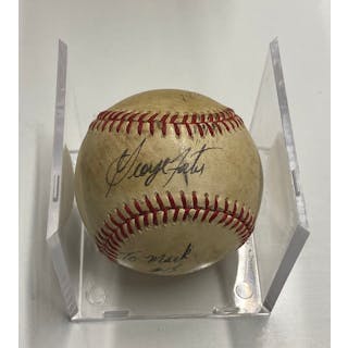 George Foster, 1980s Single-Signed Baseball - $600 APR Value w/ CoA!