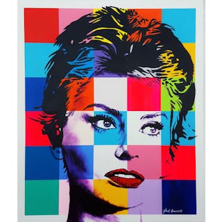 Jack Graves III, 'Sophia Loren Icon III, Icon Series 2020 - Apr Value: $1.6K*