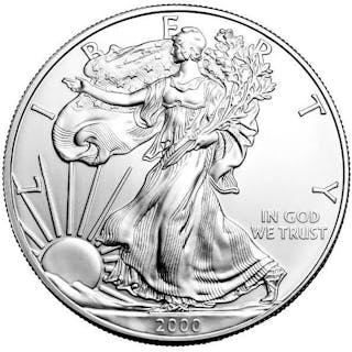 2000 1 oz American Silver Eagle Coin