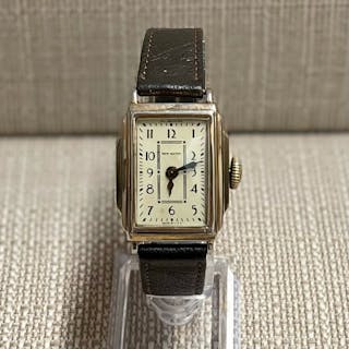 New Haven Art Deco Style c. 1940s Gold Rare Tank Unisex Watch - $5K