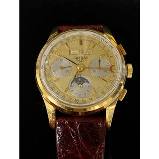 TAG HEUER Limited Edition Golden Hours 18K Yellow Gold Triple Calendar