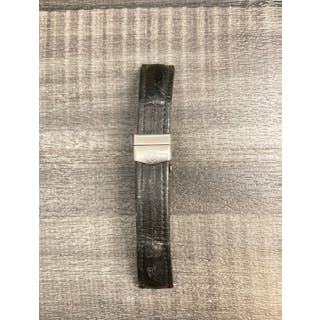 TAG HEUER Black Leather Padded Watch Strap for Deployment - $600 APR