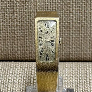Omega Solid Gold Wristwatch w/ Unique Asymmetrical Case Design- $25K