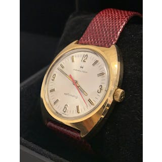 HAMILTON Vintage 1960s Rare Gold-tone Waterproof Watch - $6K APR Value