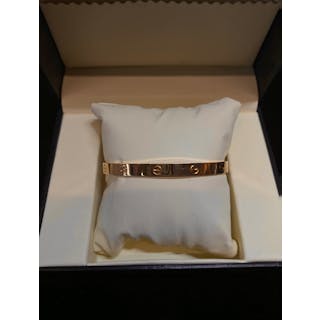 CARTIER Love Bracelet 18K Rose Gold Jumbo Size - $10K Appraisal Value