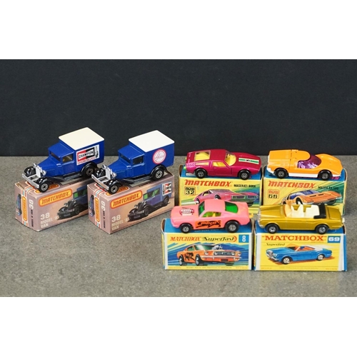 Six Boxed Matchbox Diecast Models To Include 2 X 38 Model A ... | Barnebys