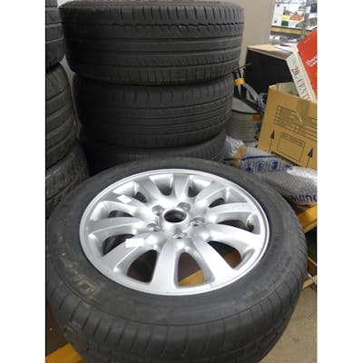 Set of 4 alloy wheels with 205/55/R16 tyres | Barnebys