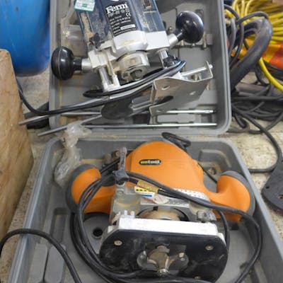 Ferm FBF-8E plunge router and Nutool router - W | Barnebys