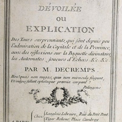 Decremps, Henri La Magie blanche devoilee ou explicati... Barnebys