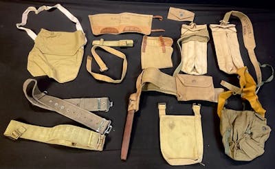 Militaria - various harnesses, belts, etc., Second World War... | Barnebys