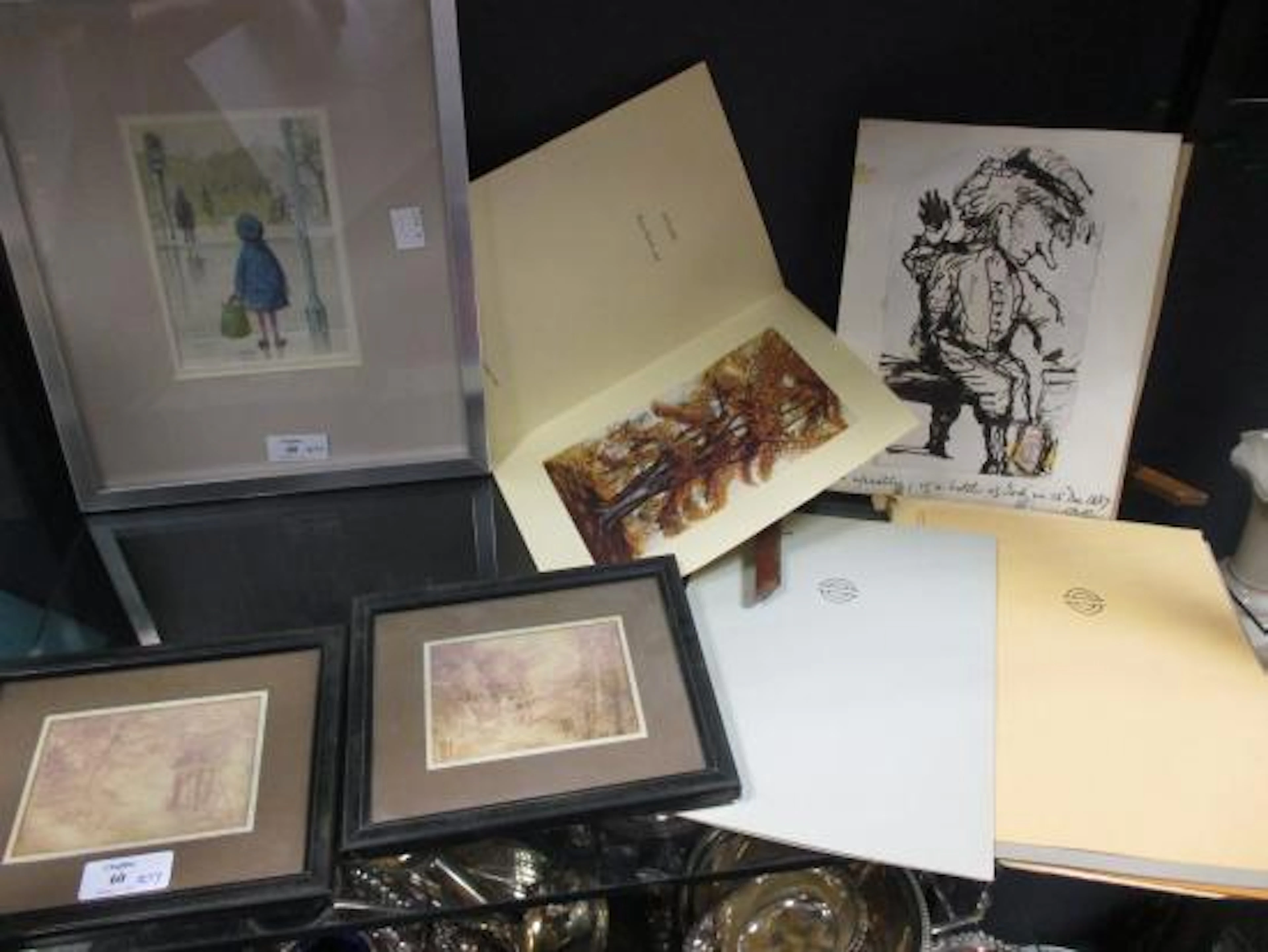 A Victorian pen and ink cartoon Dr Phelps of Sidney Sussex College