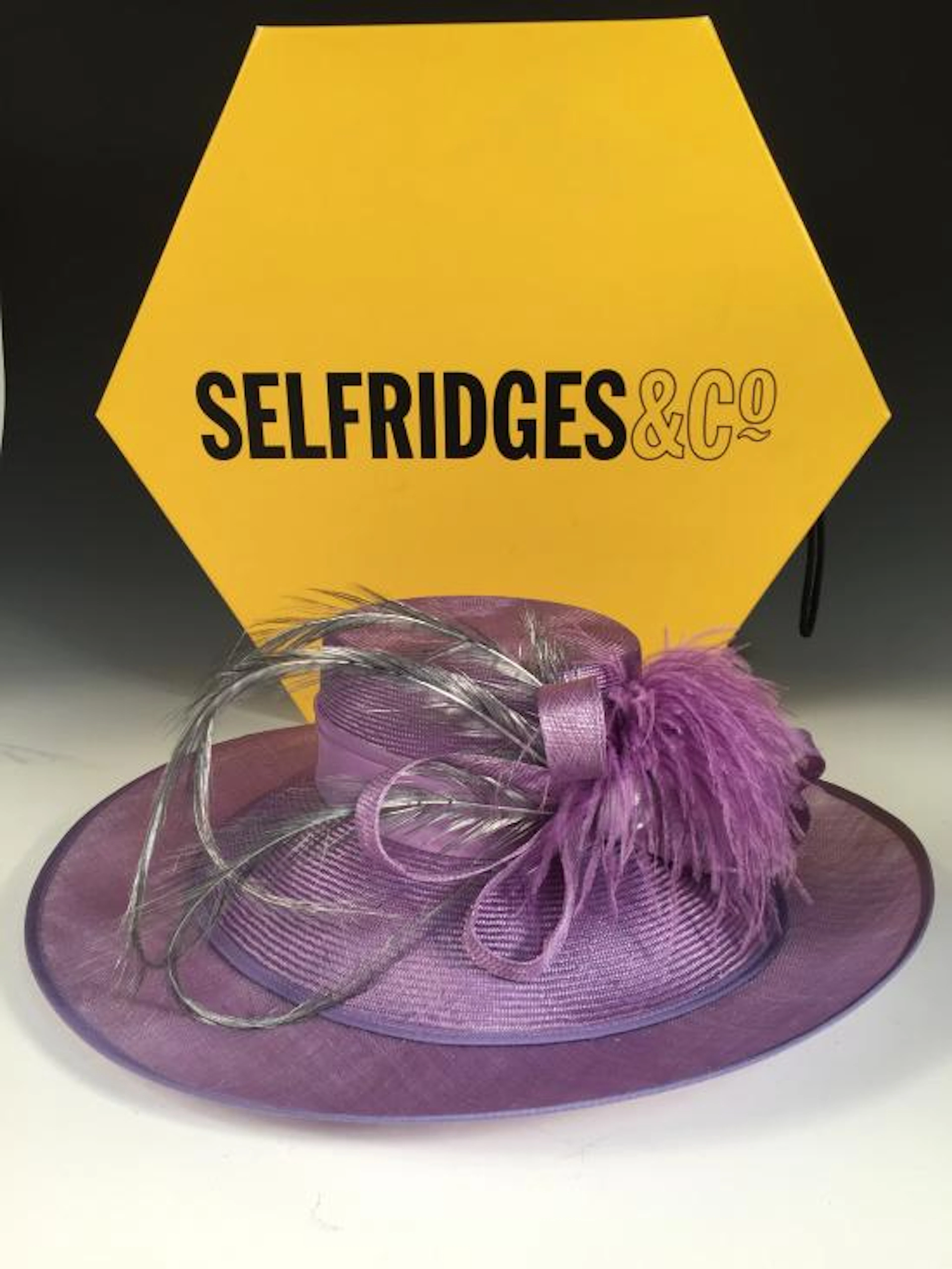 Herald & Heart, a lilac, broad brimmed, straw hat