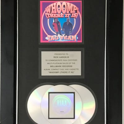 Tag Team "Whoomp! (There It Is)" RIAA Multi-Platinum Single Award